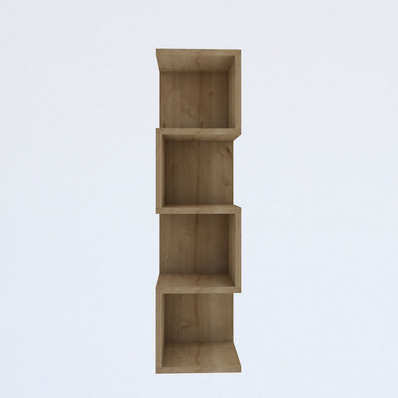 Libreria moderna soggiorno design colonna 25xH95 cm rovere Selva