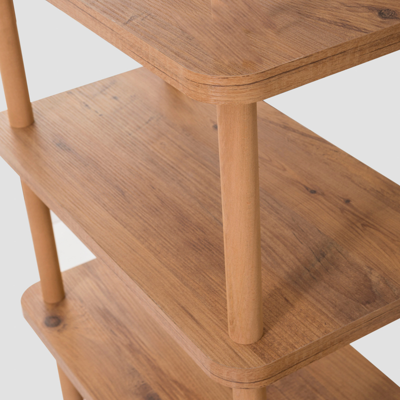 Libreria moderna mobile multiuso 80xH75 cm rovere Soren