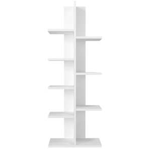 Libreria moderna soggiorno design colonna 45xH121 cm bianco Arven