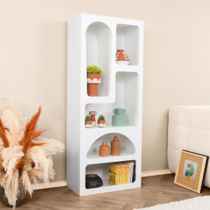 Libreria moderna soggiorno design colonna 60xH150 cm bianco Orven