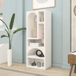 Libreria moderna soggiorno design colonna 60xH150 cm bianco Orven