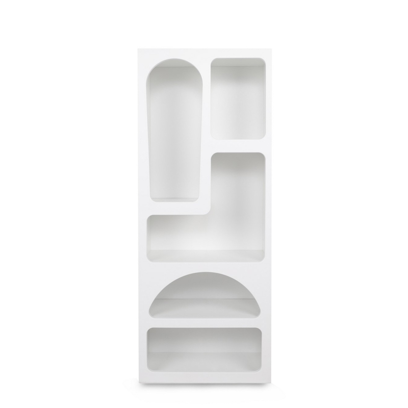 Libreria moderna soggiorno design colonna 60xH150 cm bianco Orven