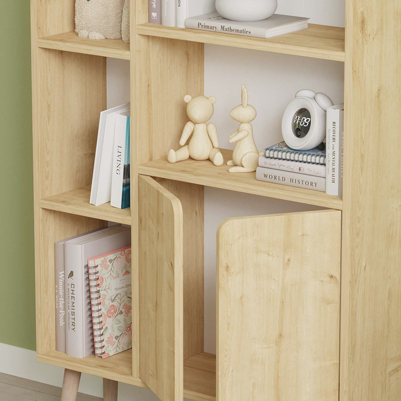 Libreria moderna soggiorno design 25xH48 cm rovere chiaro Ardel