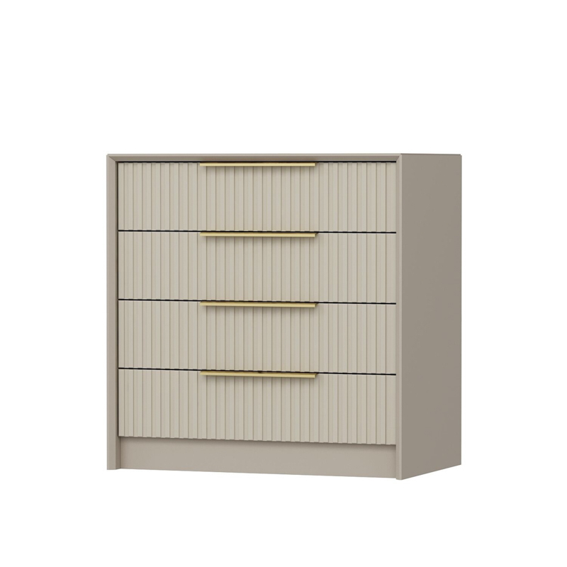 Comò cassettiera moderna camera da letto 72xH77 cm beige Dalton