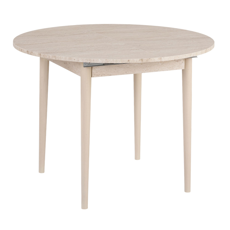 Tavolo allungabile moderno rotondo 100x100 cm marmo Parma