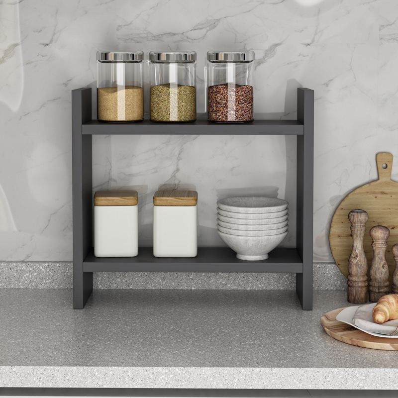 Mobile cucina portaspezie organizer multiuso 34xH30 antracite Basket