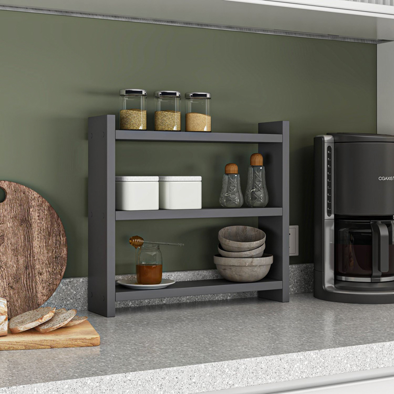 Mobile cucina portaspezie organizer multiuso 44xH40 antracite Turner