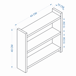 Mobile cucina portaspezie organizer multiuso 44xH40 noce Turner