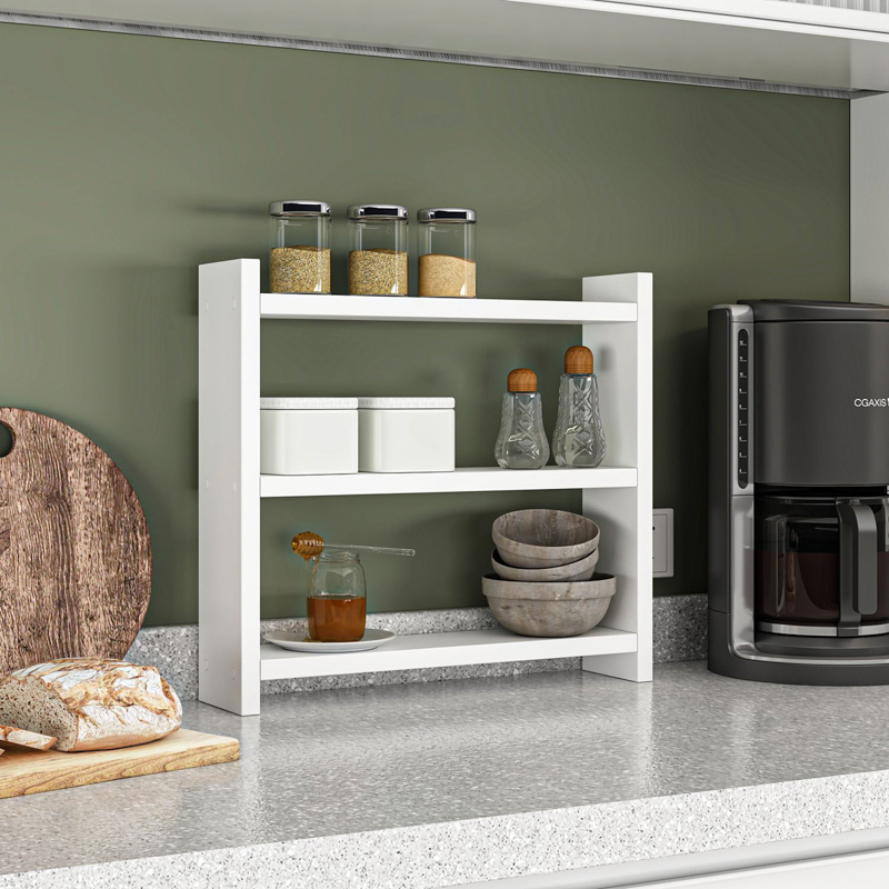 Mobile cucina portaspezie organizer multiuso 44xH40 bianco Turner
