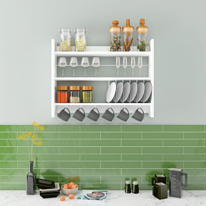 Mobile cucina portaspezie sospeso design multiuso 85xH65 bianco Server