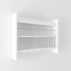 Mobile cucina portaspezie sospeso design multiuso 85xH65 bianco Server