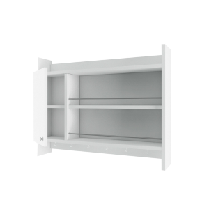 Mobile cucina portaspezie sospeso design multiuso anta 85xH65 bianco Server