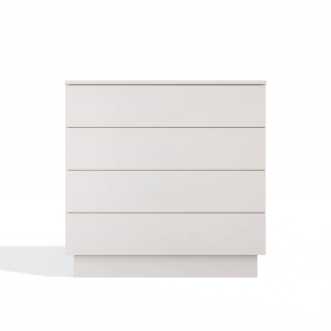 Credenza madia moderna comò 4 cassetti 85xH84 beige Alba