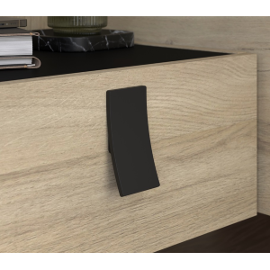 Coppia comodini moderni design 40x88 rovere nero West