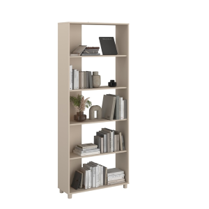 Parete salotto moderna libreria credenza 195xH192 beige Sofia