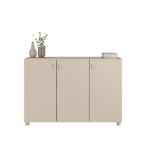 Parete salotto moderna libreria credenza 234xH192 beige Sofia