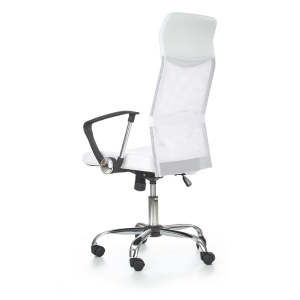 Sedia ufficio girevole con braccioli regolabile ergonomica bianco Gimaro