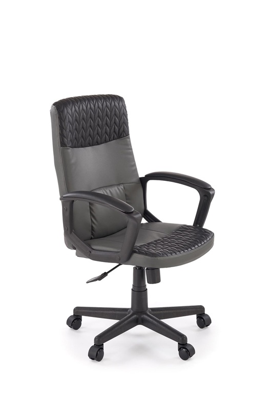 Sedia ufficio girevole con braccioli regolabile ergonomica nero Vilma