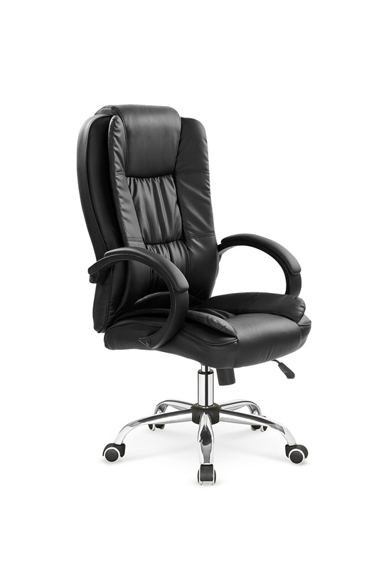 Sedia ufficio direzionale girevole con braccioli regolabile ergonomica nero Boss