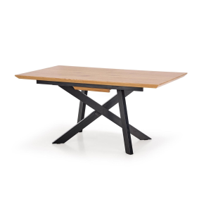 Tavolo allungabile moderno da pranzo 160/200 rovere nero Arvia