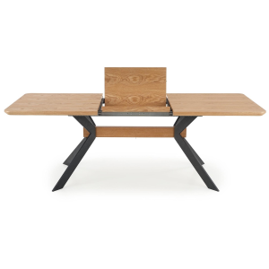 Tavolo allungabile moderno da pranzo 160/220 rovere nero Zavio