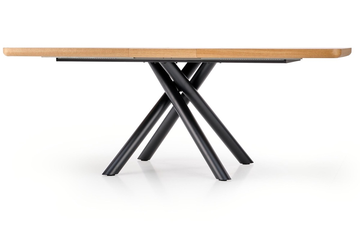 Tavolo allungabile moderno da pranzo 160/200 rovere nero Livor