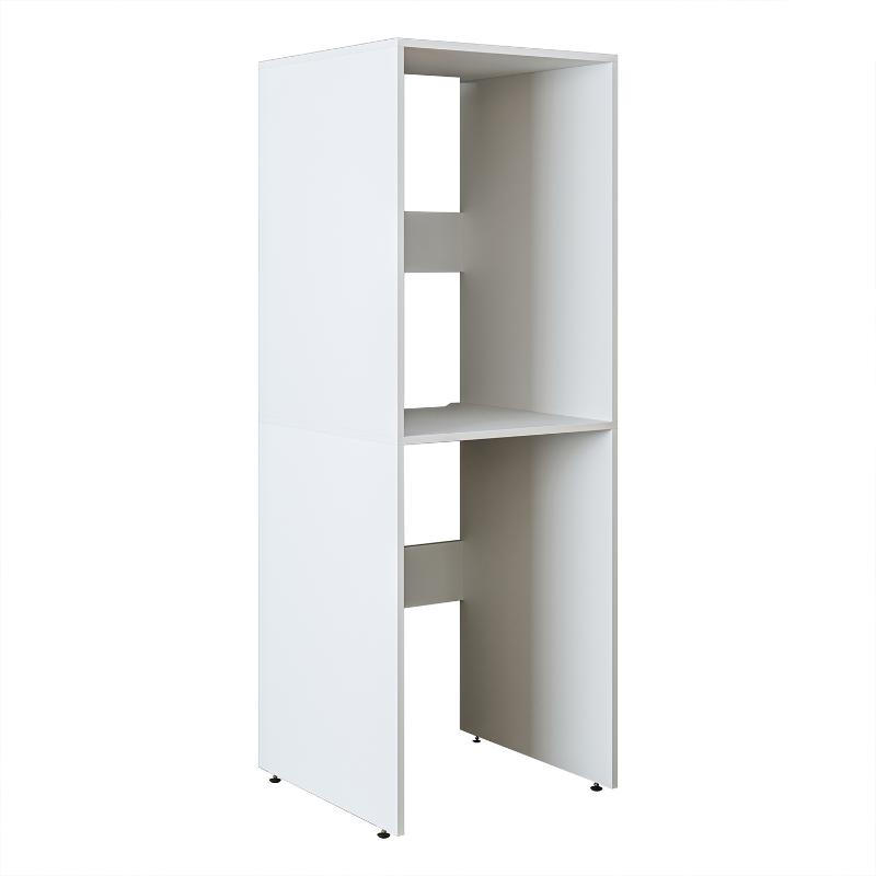 Mobile lavatrice asciugatrice lavanderia 67xH176 bianco Clean