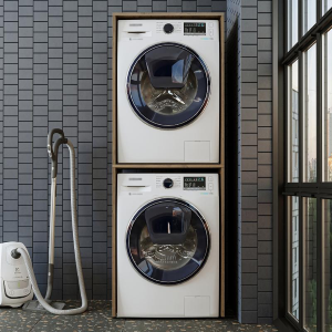Mobile lavatrice asciugatrice lavanderia 67xH176 rovere oldwook Clean