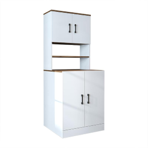 Mobile lavatrice moderno chiuso pensile 70xH180 bianco rovere Easywash
