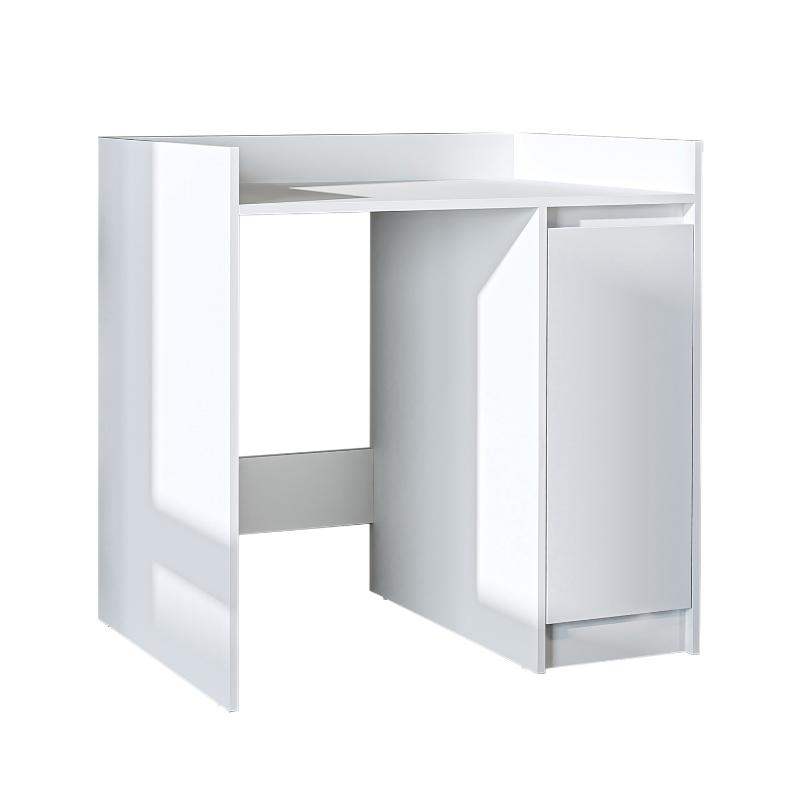 Mobile lavatrice con mobiletto reversibile 1 anta 100xH99 cm bianco Lavos