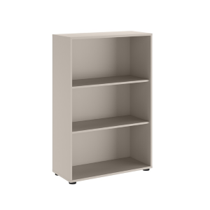 Libreria ufficio 2 ripiani moderna 78xH118 noce beige cashmere Lux