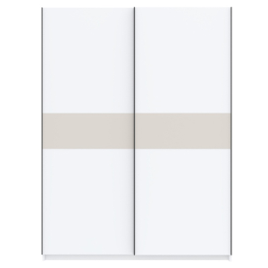 Armadio ante scorrevoli moderno 150xH205 bianco beige Fusion