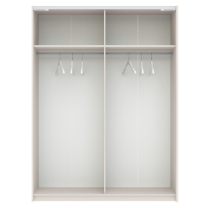 Armadio ante scorrevoli moderno 150xH205 beige rovere Fusion