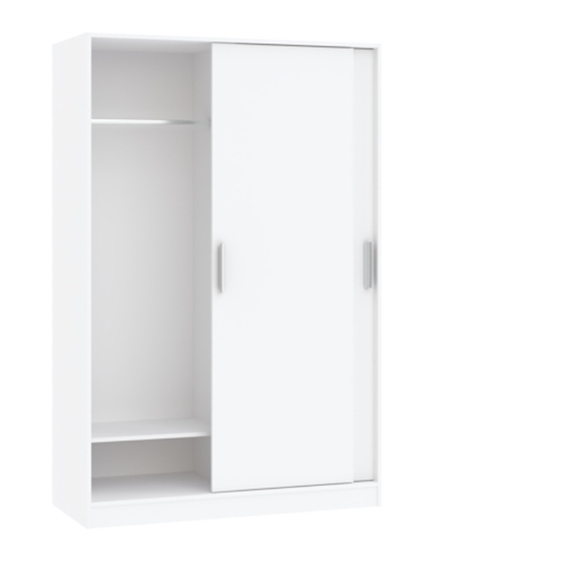 Armadio ante scorrevoli moderno 120xH182 bianco Qusta