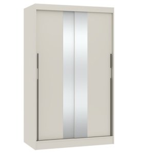 Armadio ante scorrevoli con specchio moderno 120xH200 beige Pola