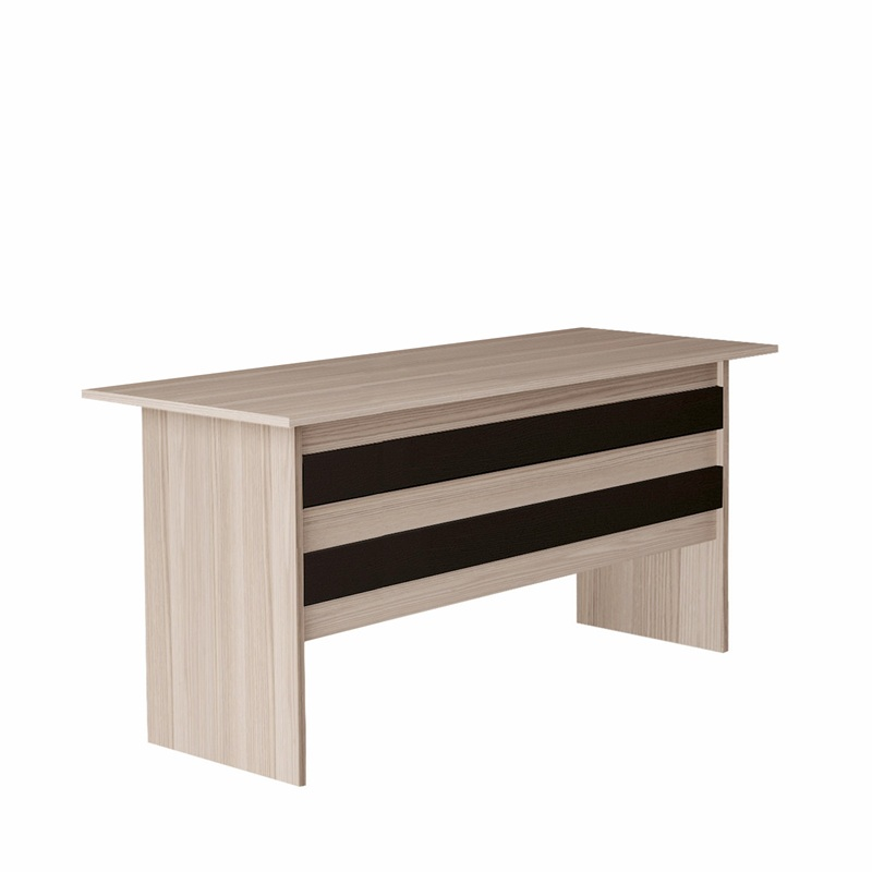 Scrivania ufficio moderna lineare 180xH74 cm rovere nero Task