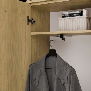 Mobile ingresso moderno 200xH238 cm cassapanca quercia Berlino