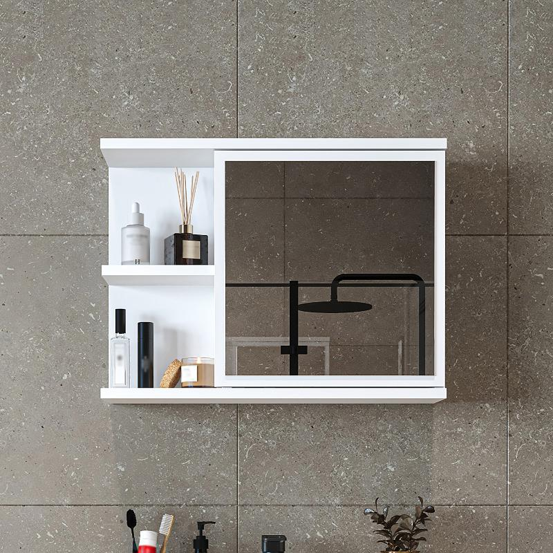 Specchio bagno contenitore 1 anta 60xH45 bianco Cascade