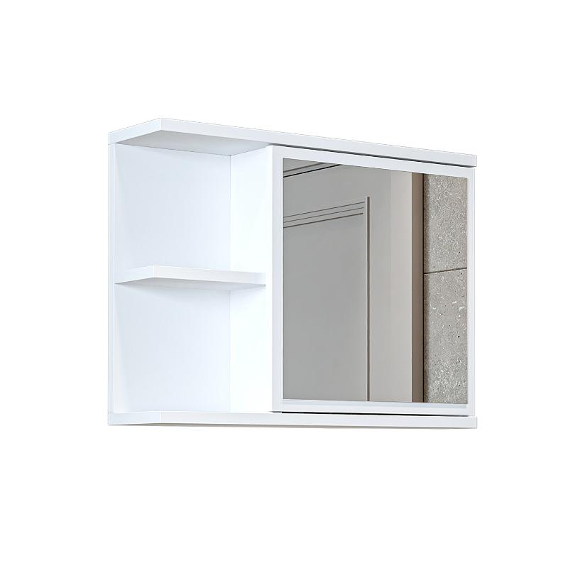 Specchio bagno contenitore 1 anta 60xH45 bianco Cascade