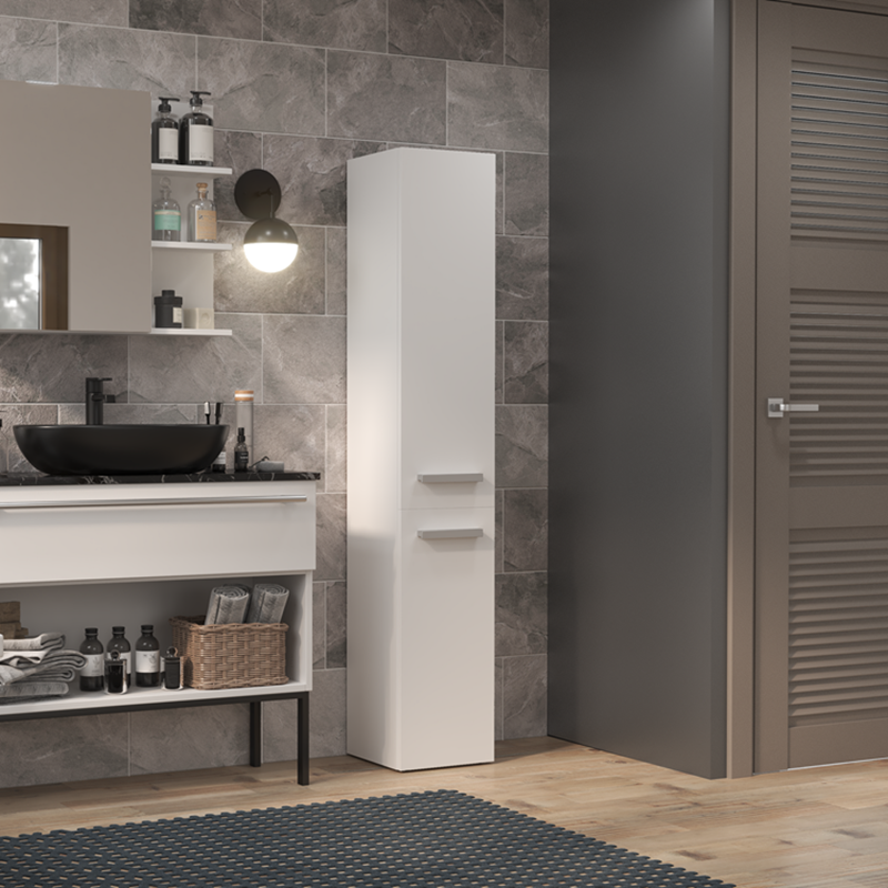Colonna bagno a terra 1 anta 31xH174 bianco opaco Altis