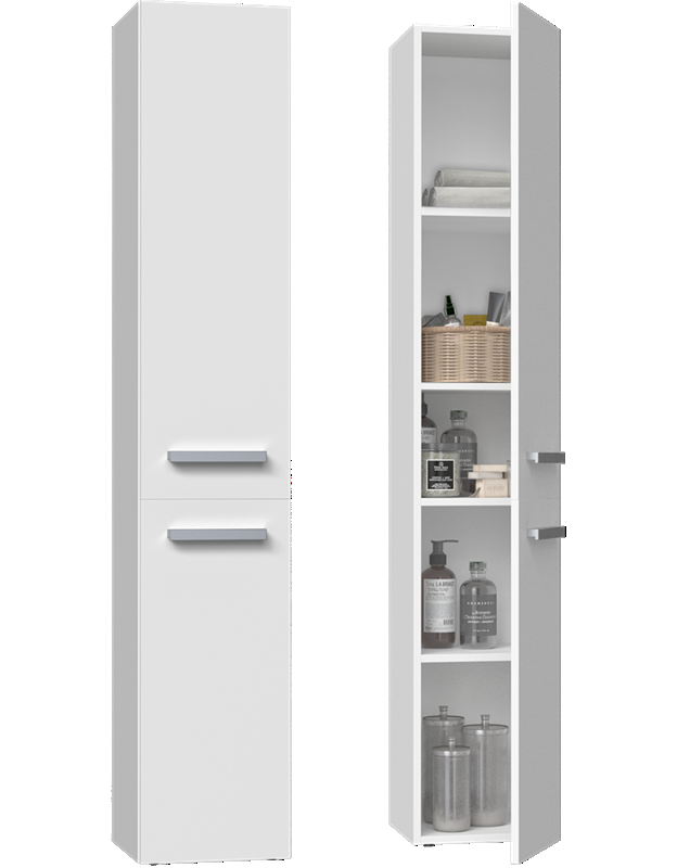 Colonna bagno a terra 1 anta 31xH174 bianco opaco Altis