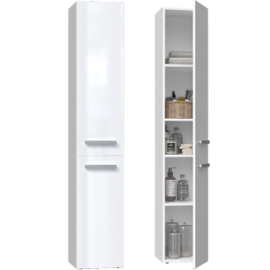 Colonna bagno a terra 1 anta 31xH174 bianco lucido Altis
