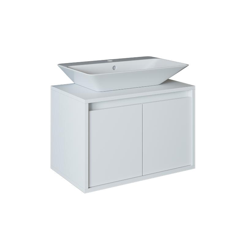Mobile bagno sospeso lavabo 65 cm bianco Corallo