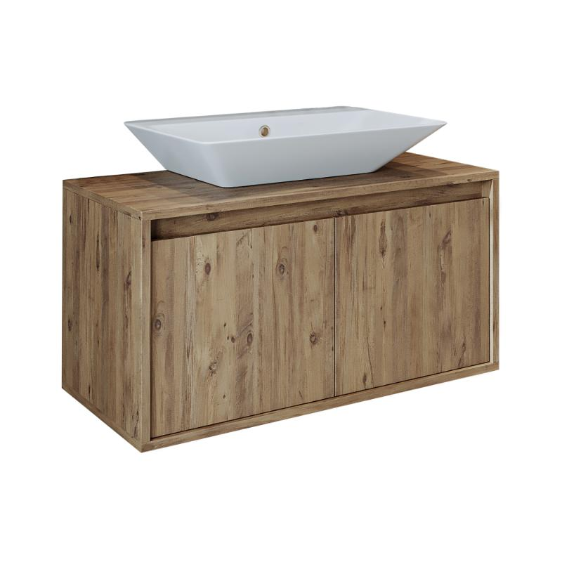 Mobile bagno sospeso lavabo 85 cm rovere Corallo