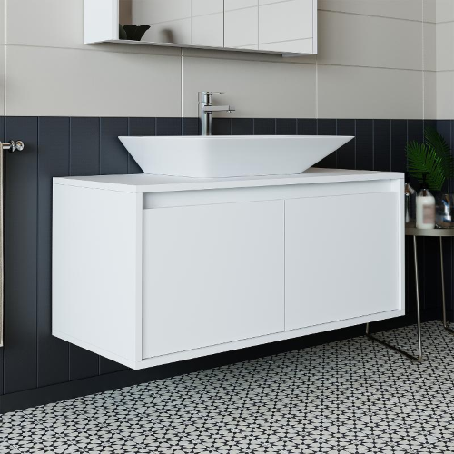 Mobile bagno sospeso lavabo 100 cm bianco Corallo