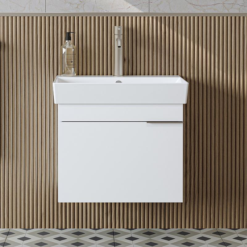 Mobile bagno sospeso lavabo 60 cm bianco Mistral
