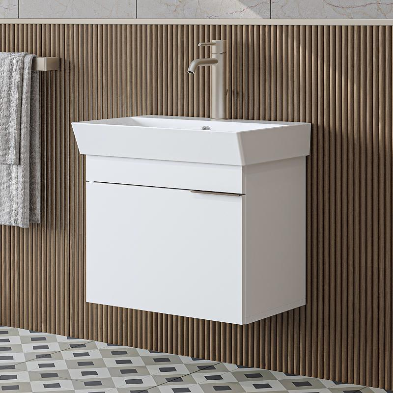 Mobile bagno sospeso lavabo 60 cm bianco Mistral