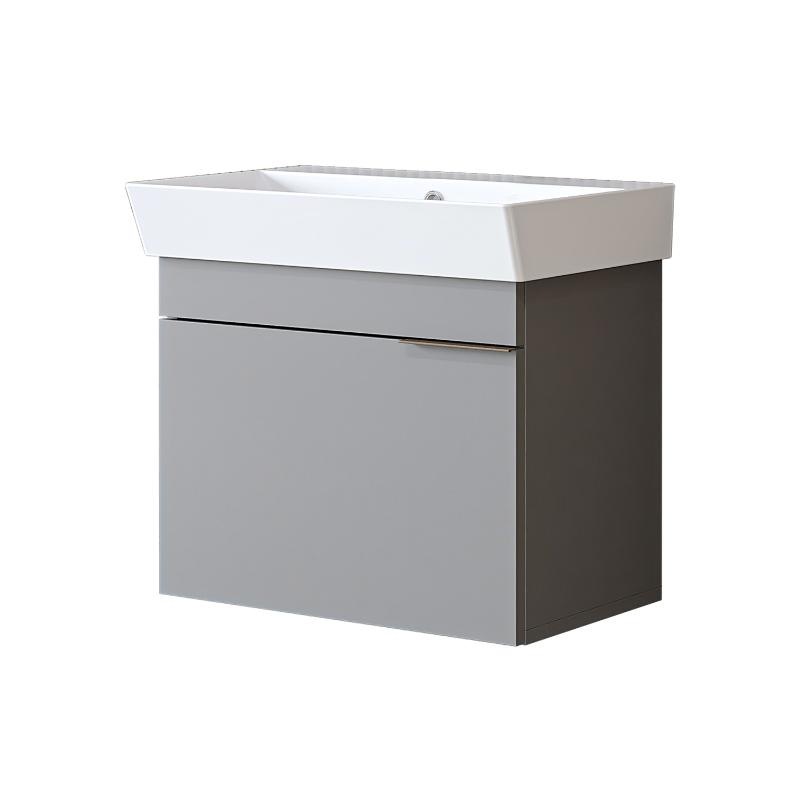 Mobile bagno sospeso lavabo 60 cm grigio Mistral