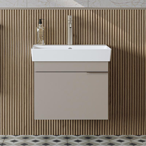 Mobile bagno sospeso lavabo 60 cm tortora Mistral