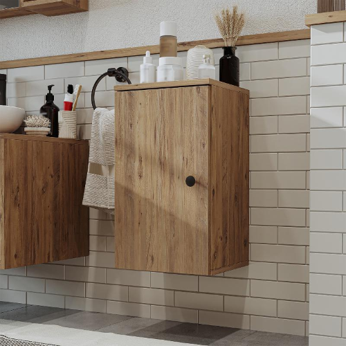 Colonna bagno bassa sospesa 1 anta 35xH60 cm rovere Ocean
